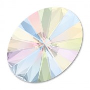PureCrystal 4122 Oval Rivoli Fancy Stone 8x6mm Crystal AB