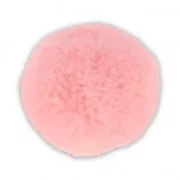 Round synthetic pompom 3 cm Light Rose x1