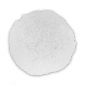 Round synthetic pompom 3 cm white x1