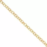 Belcher chain 3mm fine gold plated HQ x 50cm