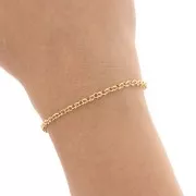 Belcher chain 3mm fine gold plated HQ x 50cm