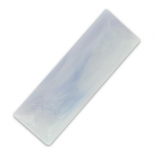 synthetic Cabochon Baguette  30x10mm Marbled imitiation Light Blue x1