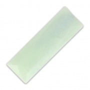 synthetic Cabochon Baguette  30x10mm Marbled imitiation Mint x1