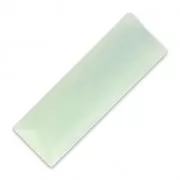 synthetic Cabochon Baguette  30x10mm Marbled imitiation Mint x1