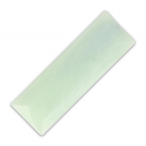 synthetic Cabochon Baguette  30x10mm Marbled imitiation Mint x1