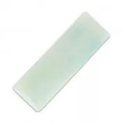 synthetic Cabochon Baguette  24x8mm Marbled imitiation Mint x1