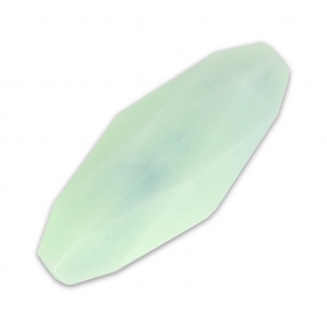 Faceted synthetic Olive 24x10 mm Marbled imitation Mint x1