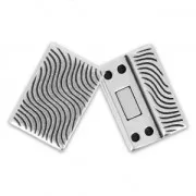 Magnetic clasp peacock pattern 24mm for 20mm Lace Antique Silver Plating x1