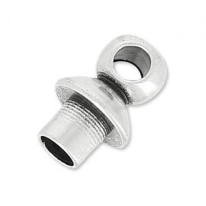 Terminal for 3mm cords Antique Silver Plating x1