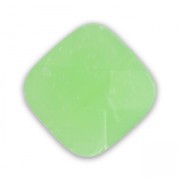 Faceted square 10mm Vert Opal x1