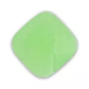 Faceted square 10mm Vert Opal x1