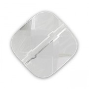 Faceted square 10mm Crystal x1