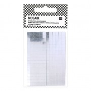Set with 408 square mosaic tiles in glas 5x5 mm self adhesive x1