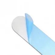 Set with 7 flat cuff bracelets in aluminium 15x1 cm