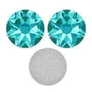 PureCrystal stick-on rhinestones 6mm Blue Zircon x10
