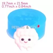 Mini silicon mold 19,7x21,5mm sheep
