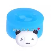 Mini moule silicone pour pâte polymère et pâte de métal 18,9x13,6 mm Panda