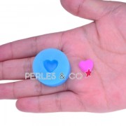 Mini silicon mold 12,5x10,5mm heart