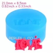 Mini silicon mold 21x8,5mm Love