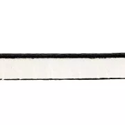 Leather lace 5x2mm white x30cm