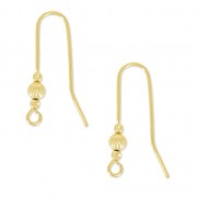 Hippy Earwires Old fine Gold plated x2|raw }}