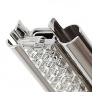 Clasp Beadslide for bead weaving to clip decorated 30x13mm rhodiumtone x1