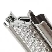 Clasp Beadslide for bead weaving to clip decorated 30x13mm rhodiumtone x1