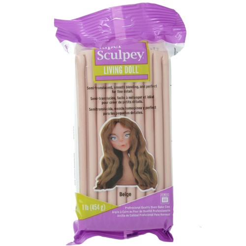 Modelling clay Super Sculpey Living Doll 454 gr Beige x1