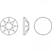 PureCrystal Hotfix Rhinestones 3mm Jet Hematite x36