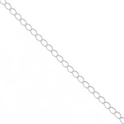 Rombo plate links Chain 3.1mm 925 Sterling Silver x 50cm