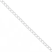Rombo plate links Chain 3.1mm 925 Sterling Silver x 50cm