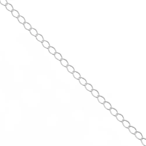 Rombo plate links Chain 3.1mm 925 Sterling Silver x 50cm