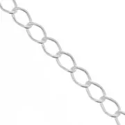 Rombo plate links Chain 3.1mm 925 Sterling Silver x 50cm