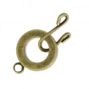 Clasp Hook 15mm bronze x1