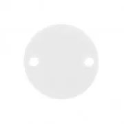Round spacer 2 holes in plexiglas 15 mm Crystal x1
