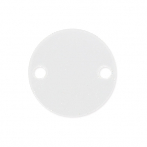 Round spacer 2 holes in plexiglas 15 mm Crystal x1