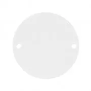 Round spacer 2 holes in plexiglas 20 mm Crystal x1