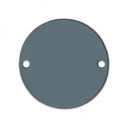 Round spacer 2 holes in plexiglas 20 mm Transparent Grey x1