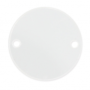 Round spacer 2 holes in plexiglas 25 mm Crystal x1