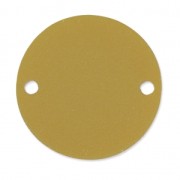 Round spacer 2 holes in plexiglas 25 mm fine Gold x1|raw }}