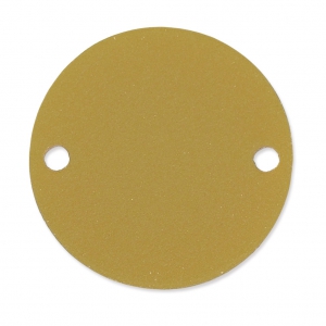 Round spacer 2 holes in plexiglas 25 mm fine Gold x1