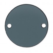 Round spacer 2 holes in plexiglas 25 mm Transparent Grey x1|raw }}