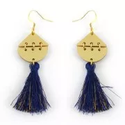 Half-disc spacer 3 ranks in plexiglas 12x25 mm fine Gold x1