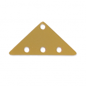 Half-disc spacer 3 ranks in plexiglas 12.5x25 mm Gold Opaque x1