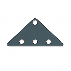 Half-disc spacer 3 ranks in plexiglas 12.5x25 mm Transparent Grey x1