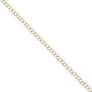 Chain round links fine 3mm fine Gold plated x 1m|raw }}
