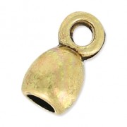 Terminators for 3mm cords bronze tone x4|raw }}