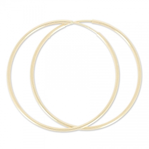 Gold filled Earrings hoops 50mm x2