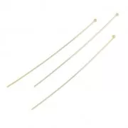 Ballheaded nail 50x0.5mm Gold filled x10