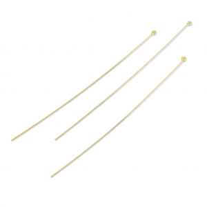 Ballheaded nail 50x0.5mm Gold filled x10